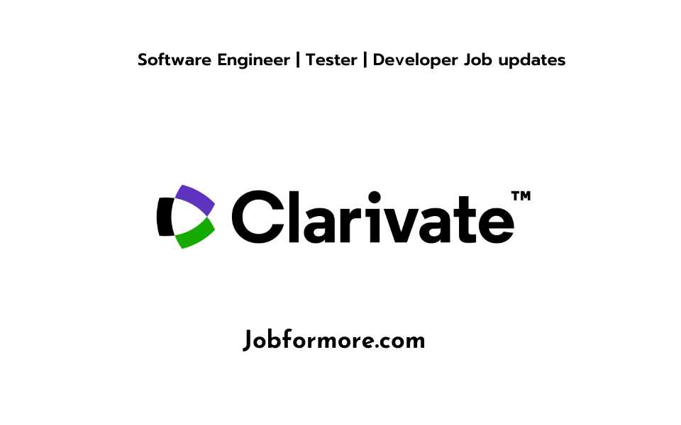 Clarivate Off Campus Drive 2024 Hiring Associate Software Engineer Java